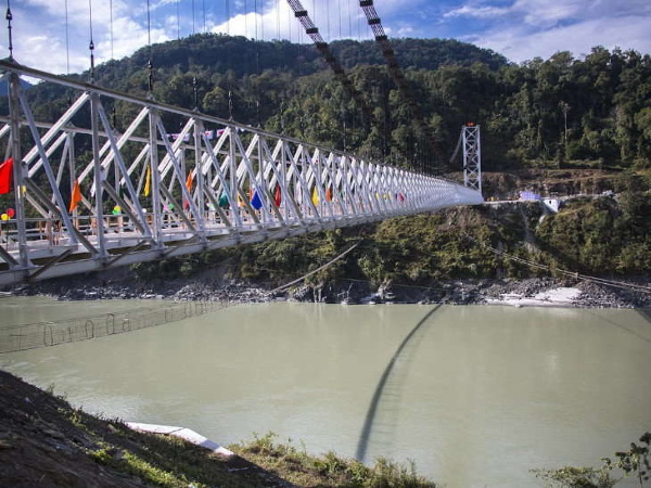 Arunachal: CM flags off India’s longest steel cable bridge