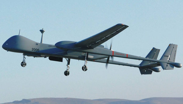 The Heron, a medium-altitude long-endurance drone capable of performing strategic and tactical missions, can carry a payload of up to 470 kg.