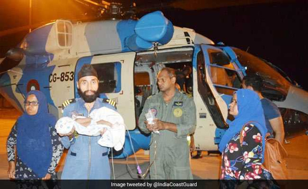 Maldives: Indian Coast Guard successfully evacuates critically ill infant