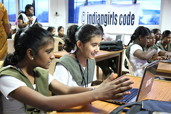 Underprivileged girls in India are now learning robotics, coding