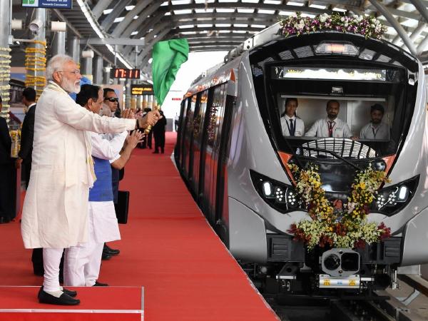 Modi inaugurates Ahmedabad Metro first phase, takes a ride