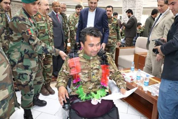 India presents 100 motorised wheelchairs to injured Afghan soldiers