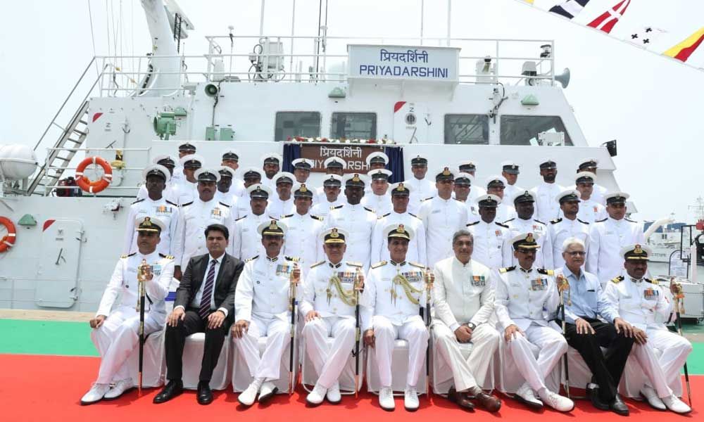 Garden Reach Shipbuilders Commissions Fast Patrol Vehicle 'ICGS Priyadarshini'