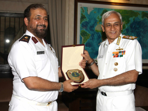 During his visit, Commander, QENF held bilateral discussions with Admiral Sunil Lanba, PVSM, AVSM, ADC, Chairman Chiefs of Staff Committee and Chief of the Naval Staff and other senior officials of the Indian Navy.