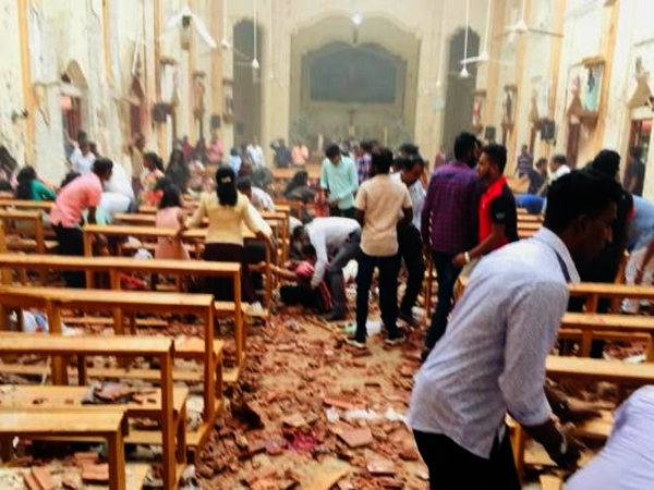 At least 129 people have been killed and hundreds injured after explosions in three churches and three hotels in and around the Sri Lankan capital of Colombo, according to sources.