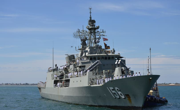 Australian warship HMAS Toowoomba, commanded by Commander Mitchell Livingstone, made a port call in Chennai on Friday.