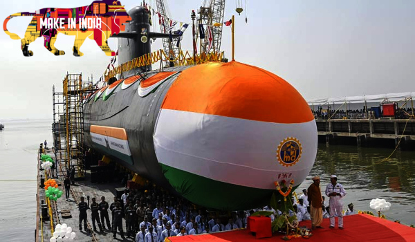 Indian Navy's 'INS Vela' of Project 75 Submarine Launched