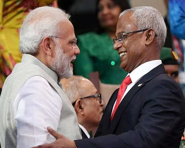 Modi and Maldives President Ibrahim Solih