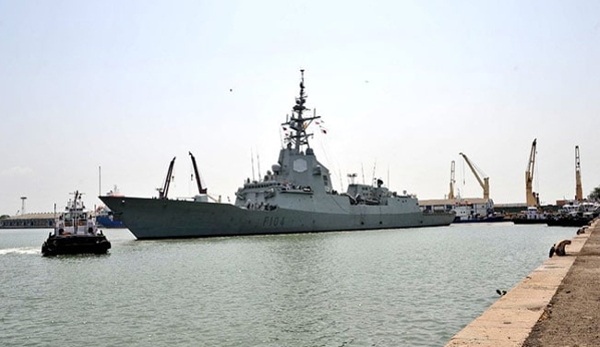 Spanish Naval Ship Docks At Mumbai Port