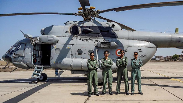 IAF all-woman crew flies Mi-17 chopper for first time