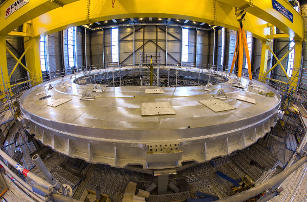 An India-built cryostat base and lower cylinder are ready for installation in the $25 billion International Thermonuclear Experimental Reactor (ITER) that is under construction in France, it was announced on Saturday.