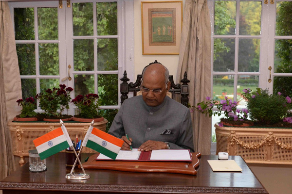 Indian Constitution to apply in Jammu and Kashmir: President order