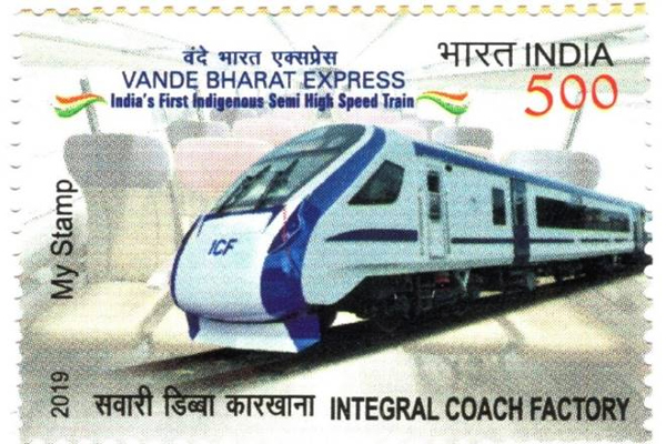 Postal Department release stamp of Vande Bharat Express