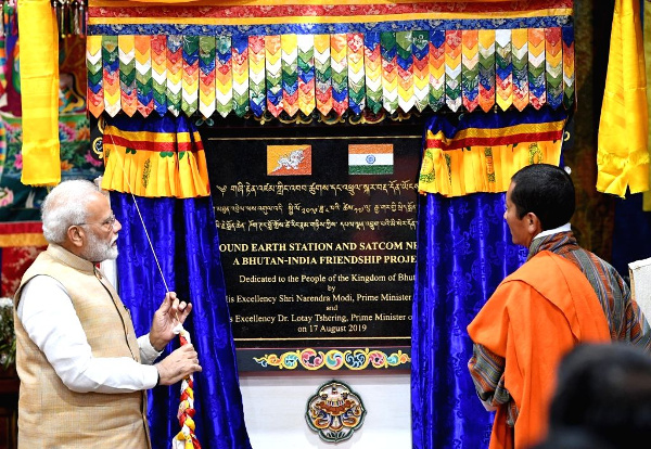 Space diplomacy: PM Modi inaugurates South Asia Satellite ground station in Bhutan