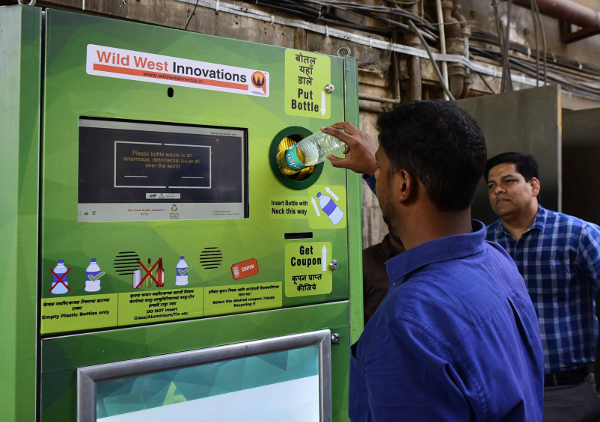 Railways to pay passengers using plastic bottle crushers at stations