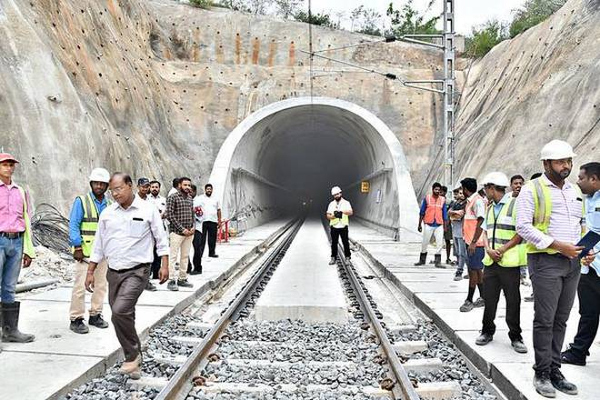 India's longest electrified train tunnel inaugurated in Andhra