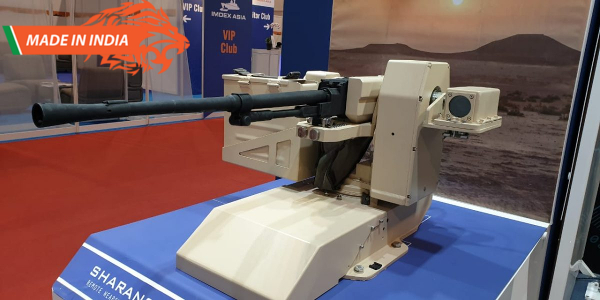 Larsen & Toubro Defence is displaying a new Remote Weapon System (RWS)