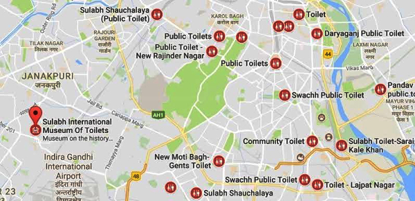 A Swachh Bharat milestone: Google Maps show 57K public toilets in India