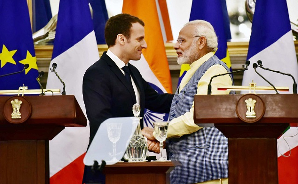 French President announces 3-pronged security partnership with India for Southern Indian Ocean