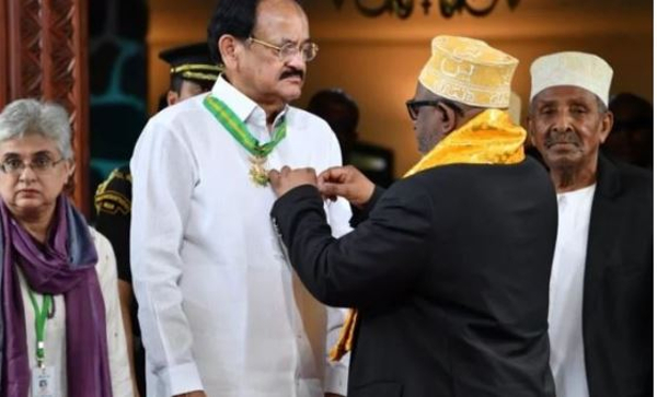 VP Venkaiah Naidu conferred with highest Civilian Honour of Comoros