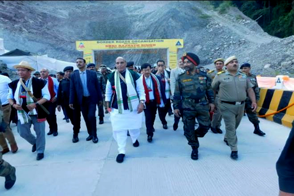 Defence Minister Rajnath Singh inaugurates Sisseri River Bridge in Arunachal Pradesh