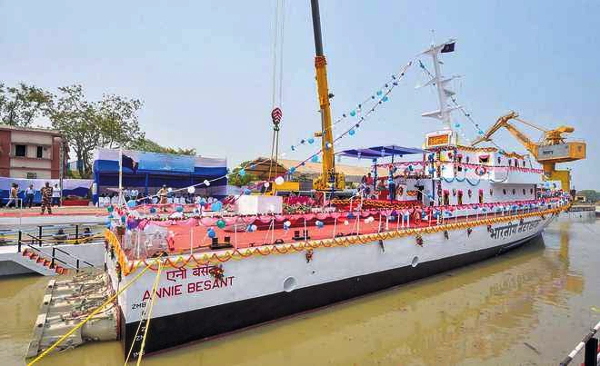 GRSE delivers FPV ICGS Annie Besant to Indian Coast Guard