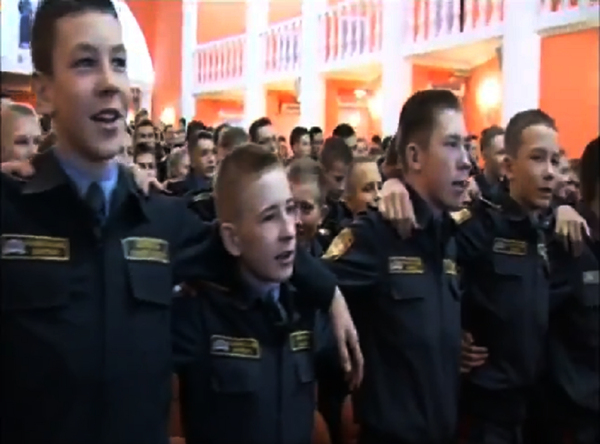 "Goosebumps" As Russian Military Cadets Seen Singing Indian Patriotic Song