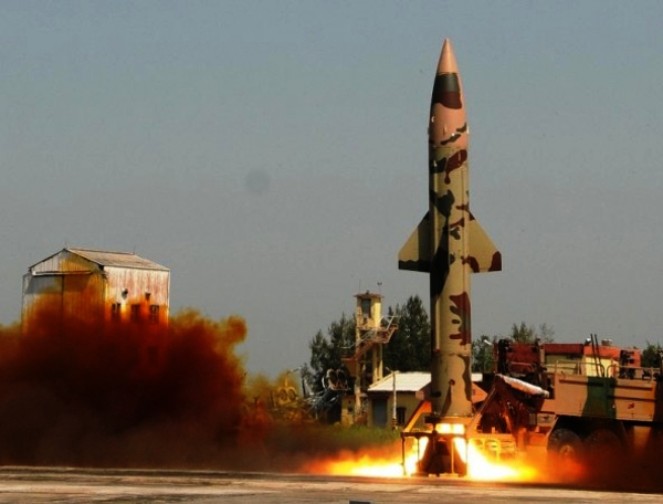 Nuclear capable Prithvi-2 missile successfully testfired at night