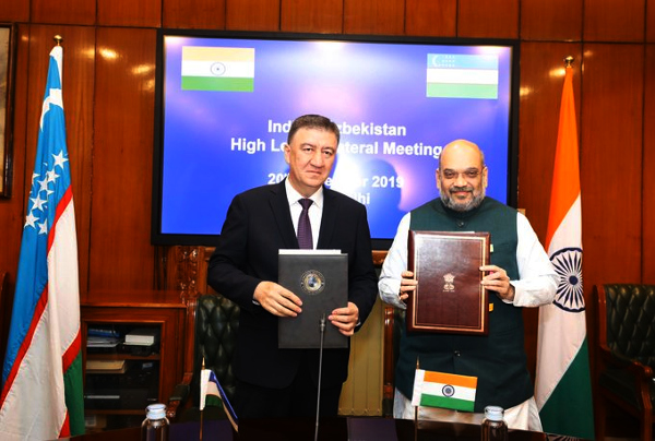 Uzbekistan Home Minister meets Amit Shah; sign agreement to counter terror