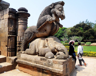Figure 8: Simha-vyala at the entrance to the Konark Sun Temple, Orissa. Credit: Bibhu Dev Misra