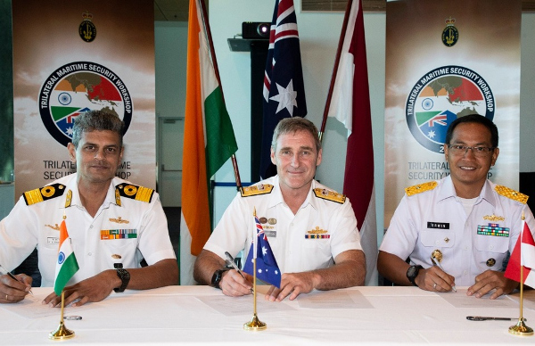 Indonesian, Indian, Australian Navies Hold Trilateral Security Talks