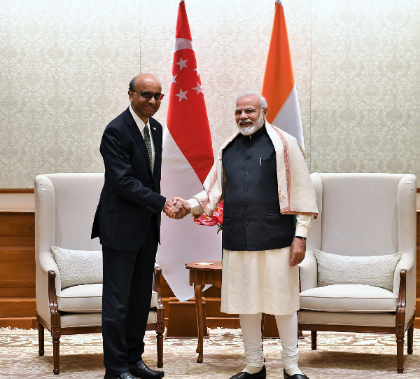 Call on PM by Mr. Tharman Shanmugaratnam, Senior Minister and Coordinating Minister for Social Policies, Singapore