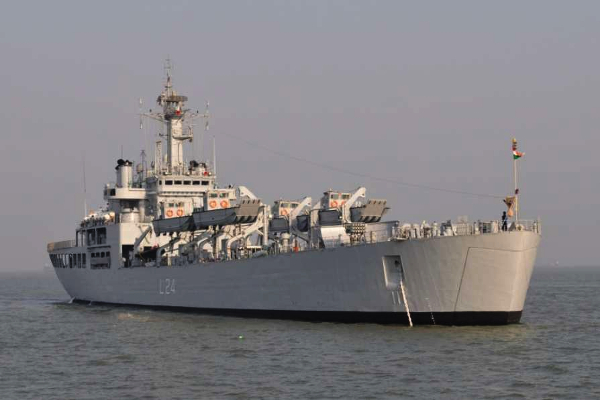 Indian Navy Ship Airavat arrives at Sri Lanka’s Colombo Port