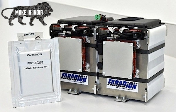 Faradion’s sodium-ion batteries have enhanced thermal stability and safety.