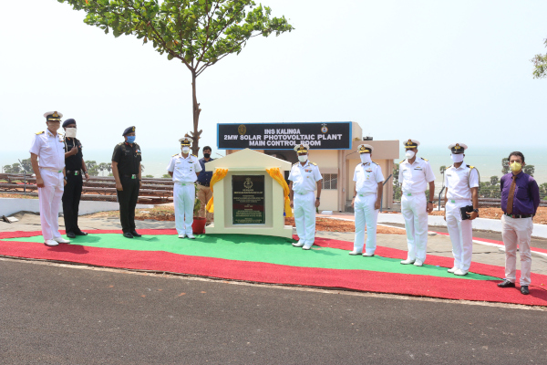 2 MW Solar Power Plant inaugurated at INS Kalinga