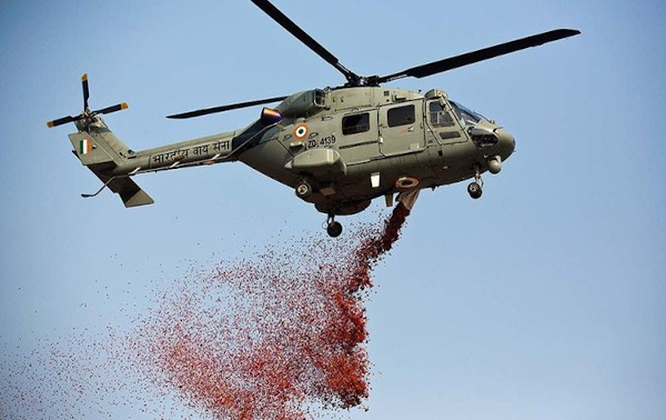 Aerial salute to corona warriors by Air Force, INS Jalashwa also pays tribute