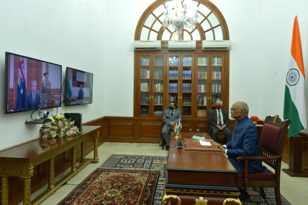 Envoys of Seven Nations Present Credentials to President of India through Video Conferencing