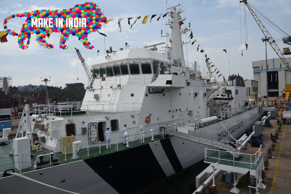 Raksha Mantri Shri Rajnath Singh commissions Indian Coast Guard Ship ‘Sachet’ and two interceptor boats;