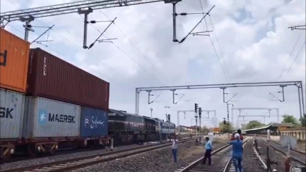 Indian Railways creates a new world benchmark by successfully running first Double Stack Container Train in high rise OHE electrified sections