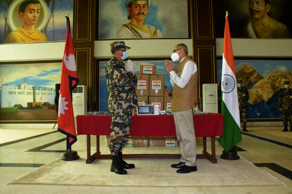 Indian Army gifts ten ICU ventilators to Nepal Army