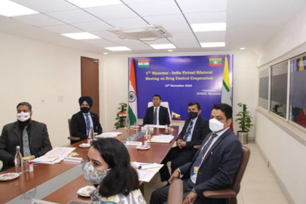 5th India - Myanmar bilateral meeting on Drug Control Cooperation held virtually