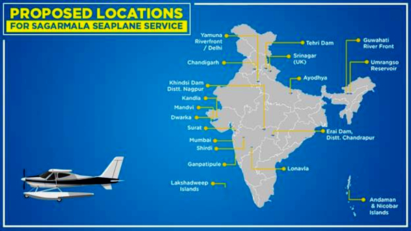 Ministry of Ports, Shipping and Waterways is Kicking off Ambitious Project of Sagarmala Seaplane Services