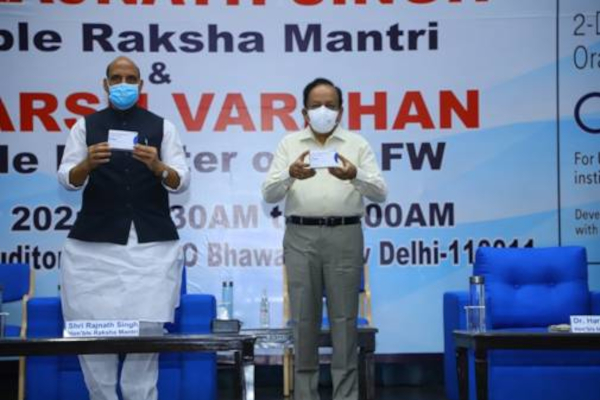 Anti Covid drug 2-DG launched by Defence Minister and Health Minister