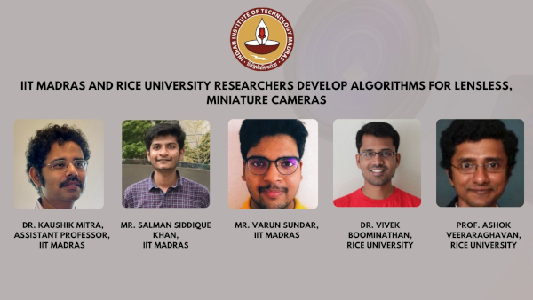 Researchers develop algorithm for lensless, miniature cameras