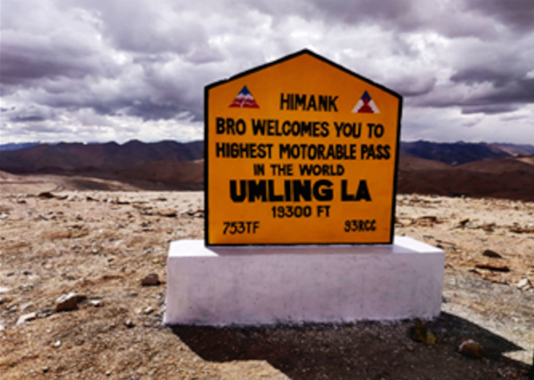 BRO Constructs Highest Motorable Road in the World in Eastern Ladakh