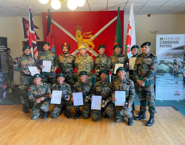 INDIAN ARMY TEAM WINS GOLD MEDAL IN EXERCISE CAMBRIAN PATROL ORGANISED AT BRECON, WALES (UK)