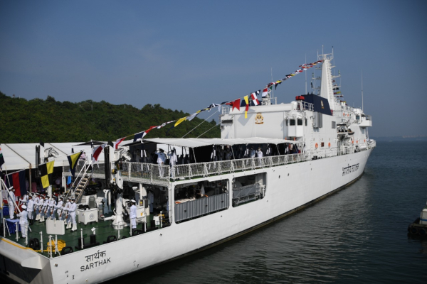 Indian Coast Guard Ship ‘Sarthak’ dedicated to the Nation