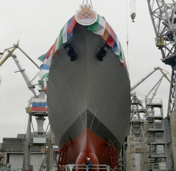 LAUNCHING CEREMONY OF TUSHIL - P1135.6 FOLLOW ON FRIGATE (EX-RUSSIA)