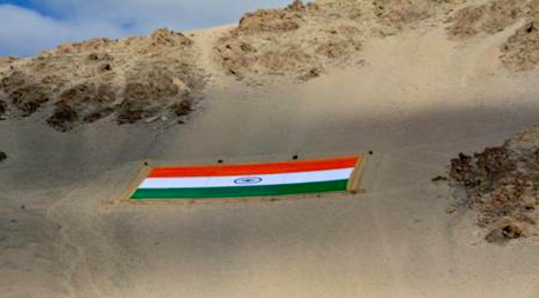 Khadi pays tribute to Mahatma Gandhi with world’s largest Khadi National Flag displayed at Leh