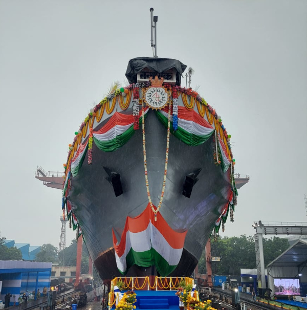 First of the Four Ships Under Survey Vessel (Large) Project for Indian Navy Launched